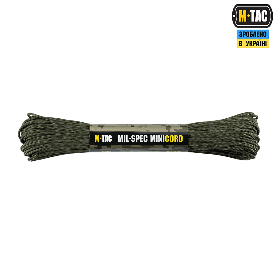 Паракорд M-Tac Minicord Mil-Spec 30 м. Олива