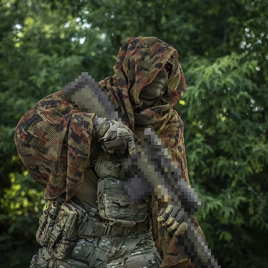 Шарф-сітка маскувальний. Jungle camouflage