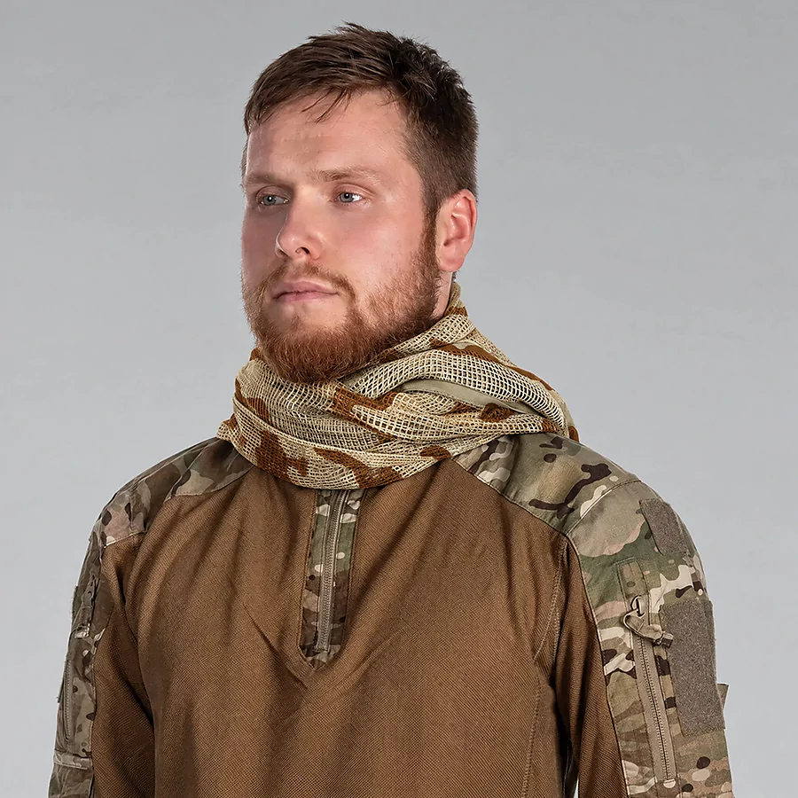 Шарф-сітка маскувальний. Desert camouflage