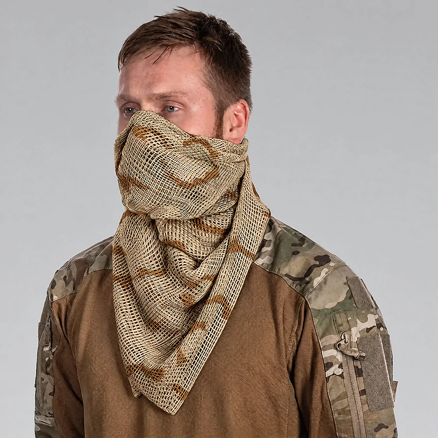 Шарф-сітка маскувальний. Desert camouflage