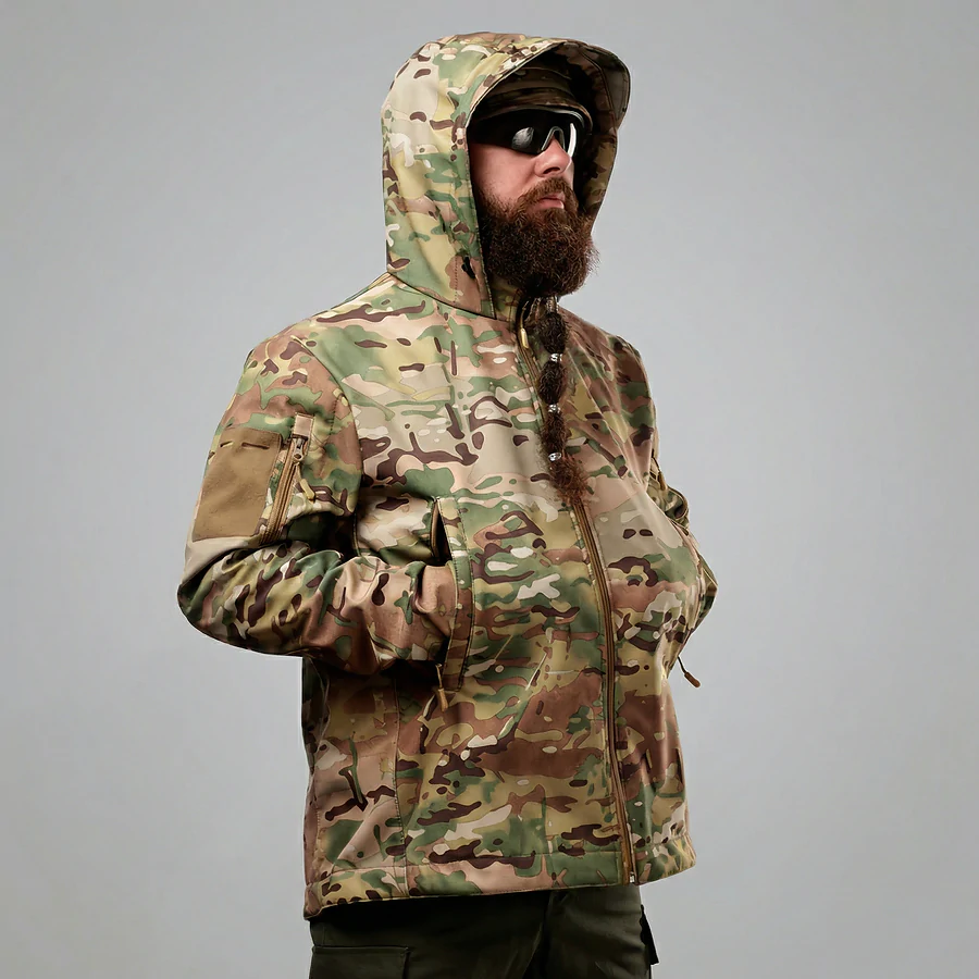 Куртка тактична Soft Shell. Мультикам