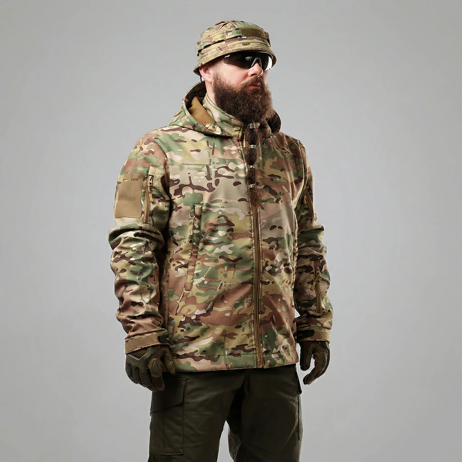 Куртка тактична Soft Shell. Мультикам