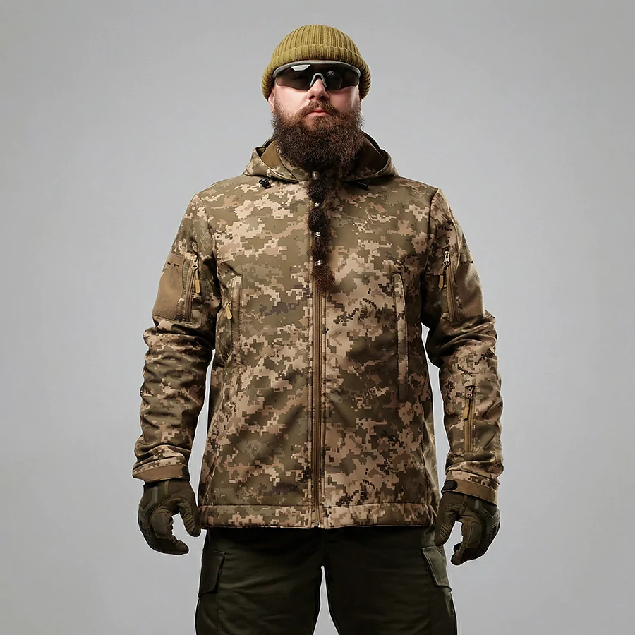 Куртка тактична Soft Shell. Піксель