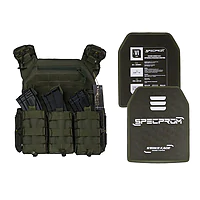 Бронежилет 6-го класса. Олива. Вес 6.2 кг.