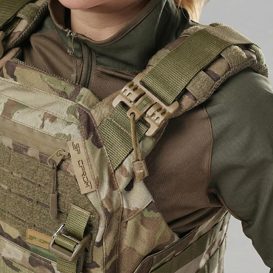 Плитоноска женская Warmor gen.3 FL SPECPROM (for Ladies). Без подсумков. С быстрым боковым и верхним сбросом (без плит). Мультикам
