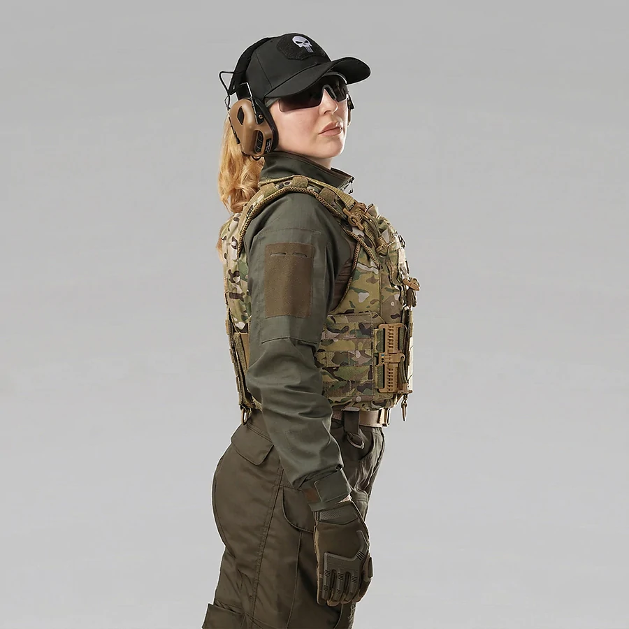 Плитоноска женская Warmor gen.3 FL SPECPROM (for Ladies). Без подсумков. С быстрым боковым и верхним сбросом (без плит). Мультикам