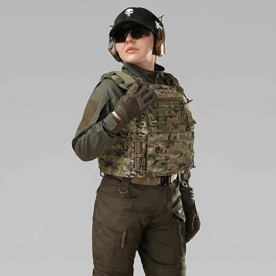 Плитоноска женская Warmor gen.3 FL SPECPROM (for Ladies). Без подсумков. С быстрым боковым и верхним сбросом (без плит). Мультикам
