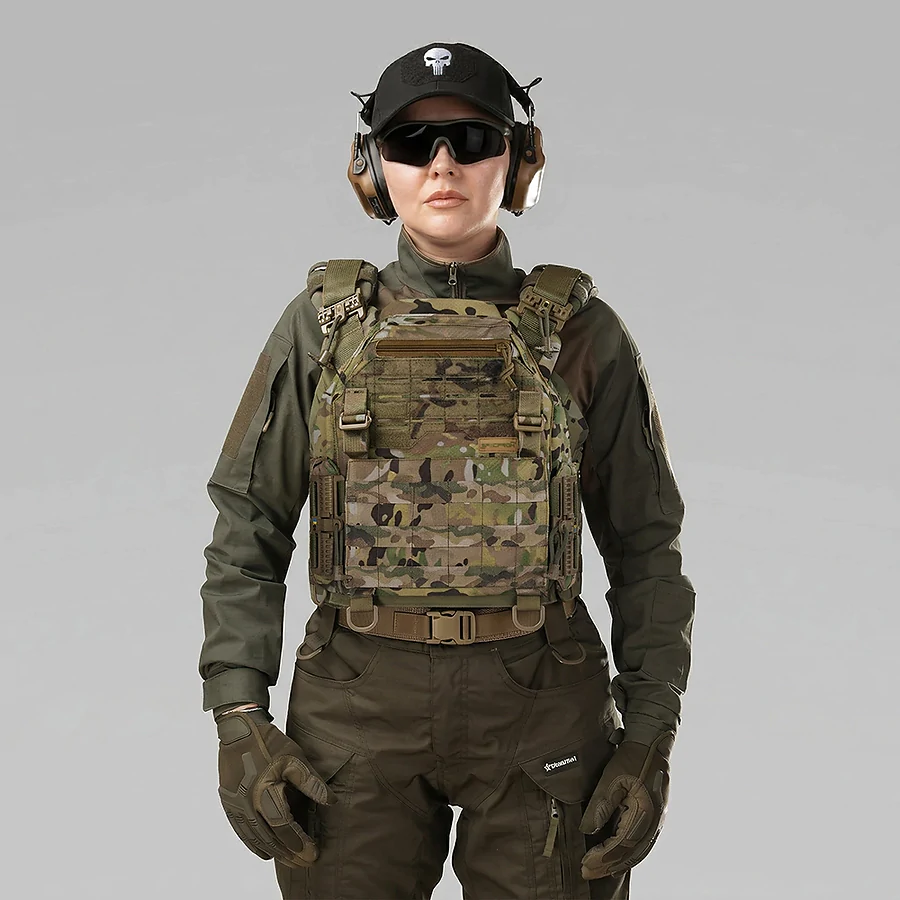 Плитоноска женская Warmor gen.3 FL SPECPROM (for Ladies). Без подсумков. С быстрым боковым и верхним сбросом (без плит). Мультикам