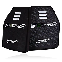 Комплект поліетиленових бронеплит SPECPROM 3-го класу S-Line. Вага 1,4 кг. Розмір 25 на 30 см. Чорна. 2 шт.