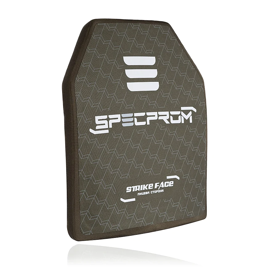 Комплект керамічних бронеплит SPECPROM 5-го класу. Вага 2.9 кг. Розмір 26 на 33 см. Олива. 2 шт.