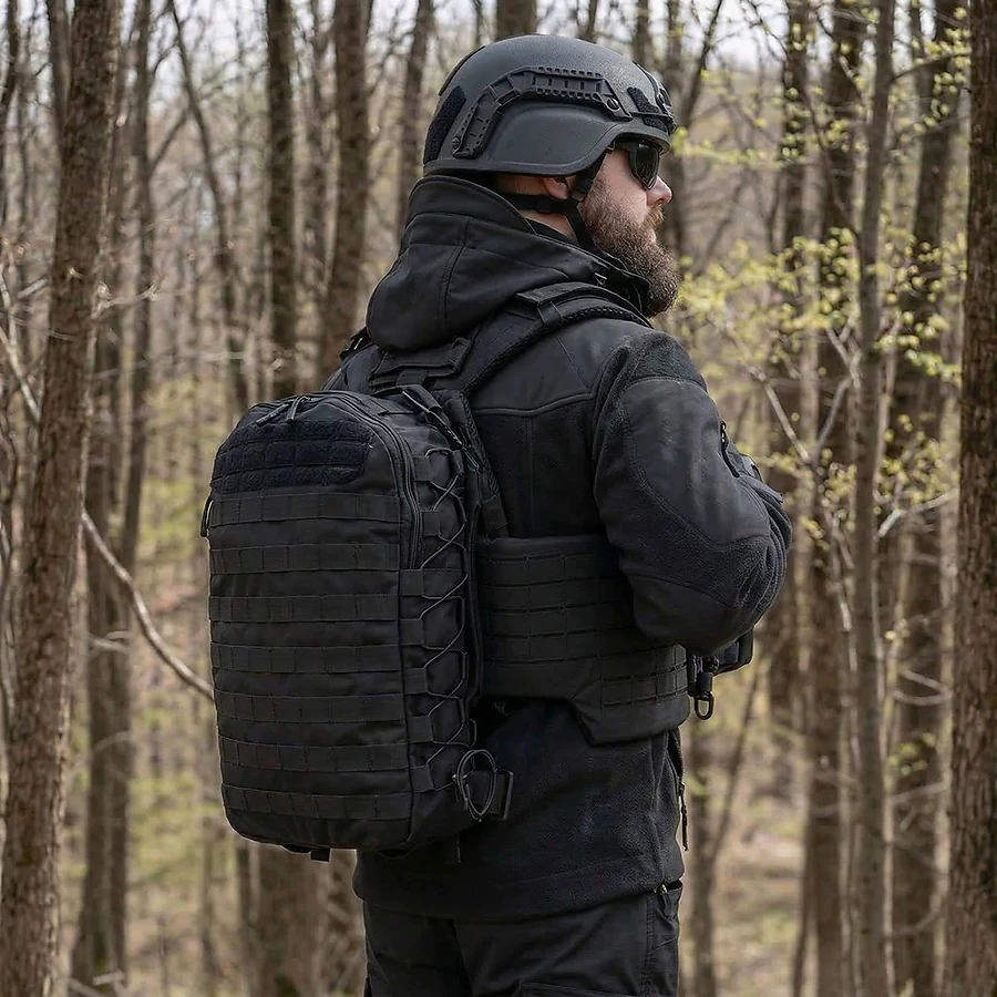Тактический рюкзак на 10л. Cordura 1000D. Черный