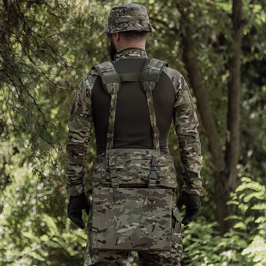 Каремат для сидения раскладной тройной. Cordura 500D. Мультикам