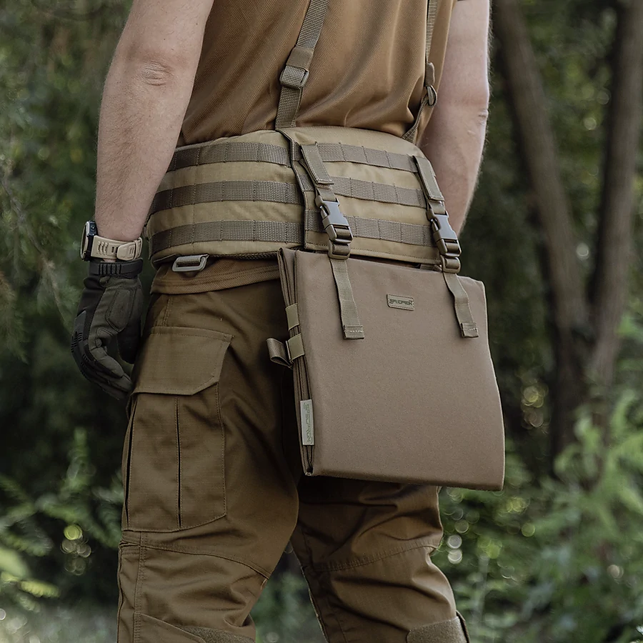 Каремат для сидения раскладной тройной. Cordura 500D. Койот