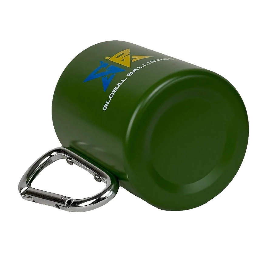 Тактична кружка Global Ballistics з карабіном та кольоровим принтом. Олива