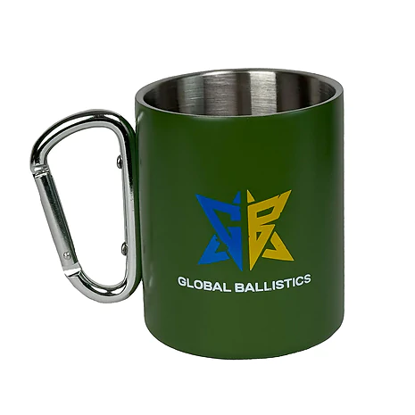 Тактична кружка Global Ballistics з карабіном та кольоровим принтом. Олива