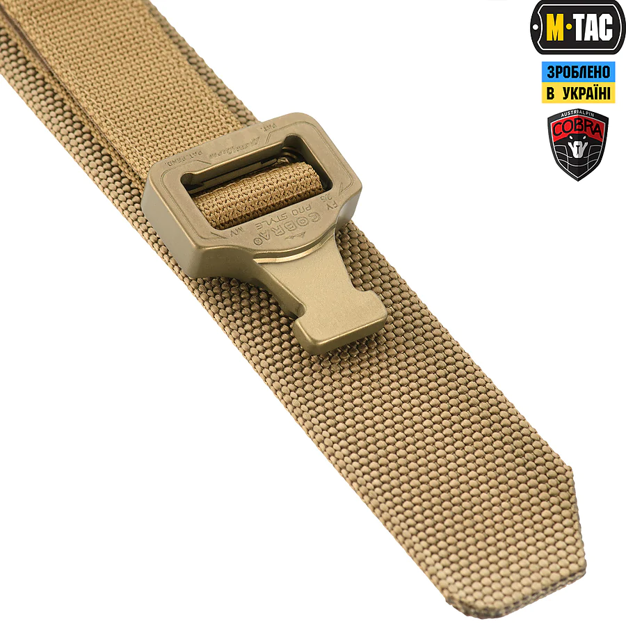 Тактический ремень Cobra Buckle Belt M-Tac.Размер M/L. Койот