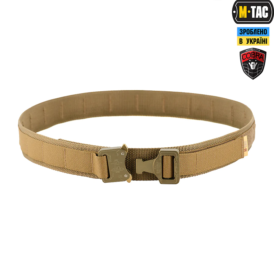 Тактический ремень Cobra Buckle Belt M-Tac.Размер M/L. Койот