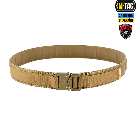 Тактичний ремінь Cobra Buckle Belt M-Tac. Розмір XL/2XL. Койот