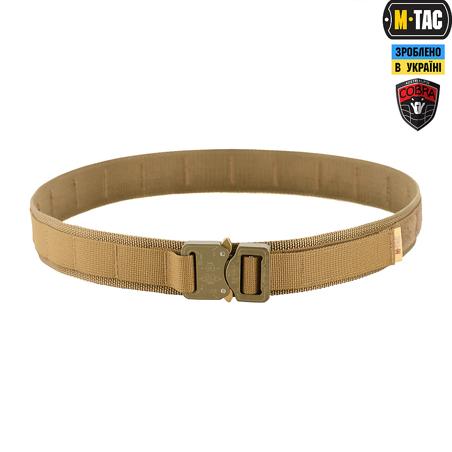 Тактический ремень Cobra Buckle Belt M-Tac.Размер M/L. Койот