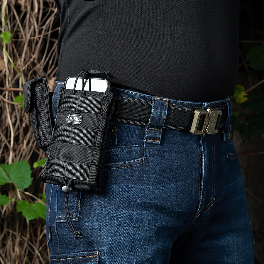 Тактичний ремінь Cobra Buckle Tactical Belt M-Tac. Розмір M/L. Чорний