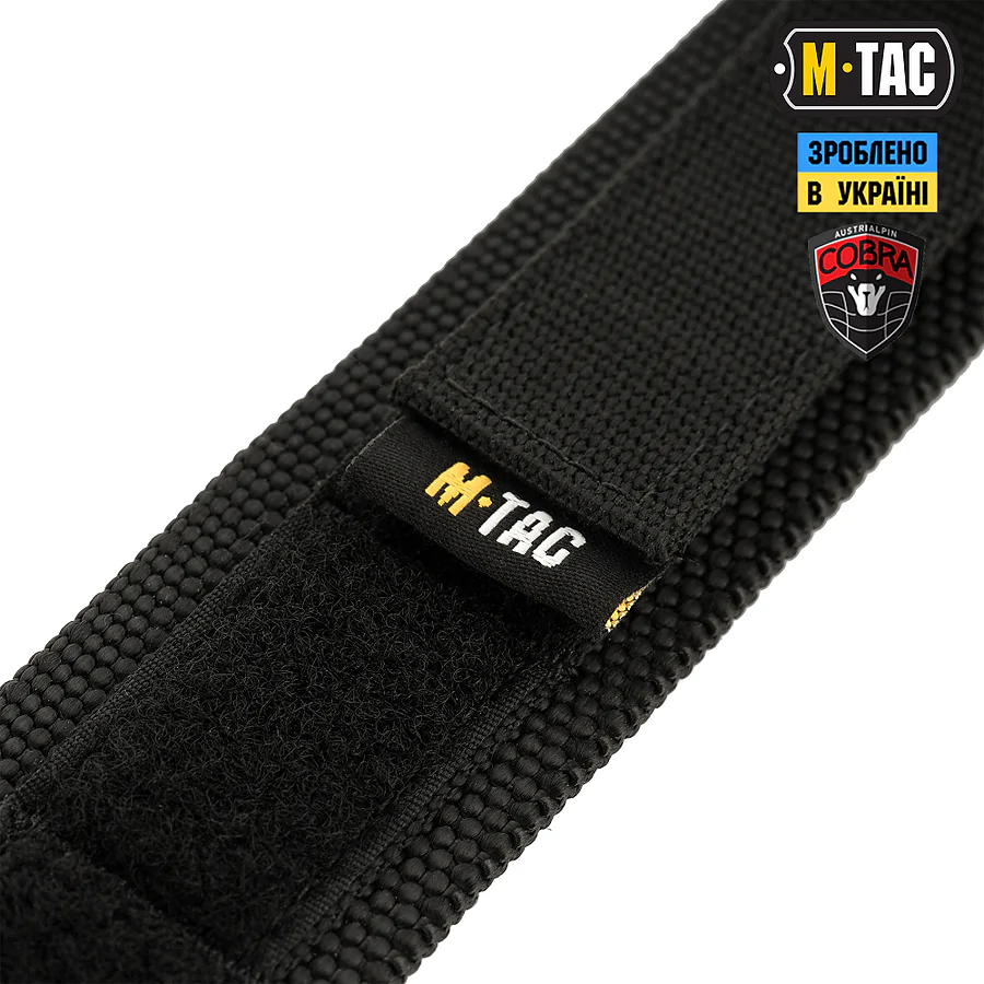 Тактичний ремінь Cobra Buckle Tactical Belt M-Tac. Розмір M/L. Чорний