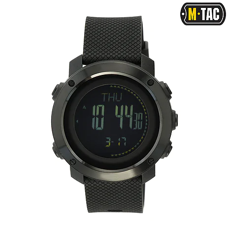 Тактичний годинник мультифункціональний M-Tac. Чорний