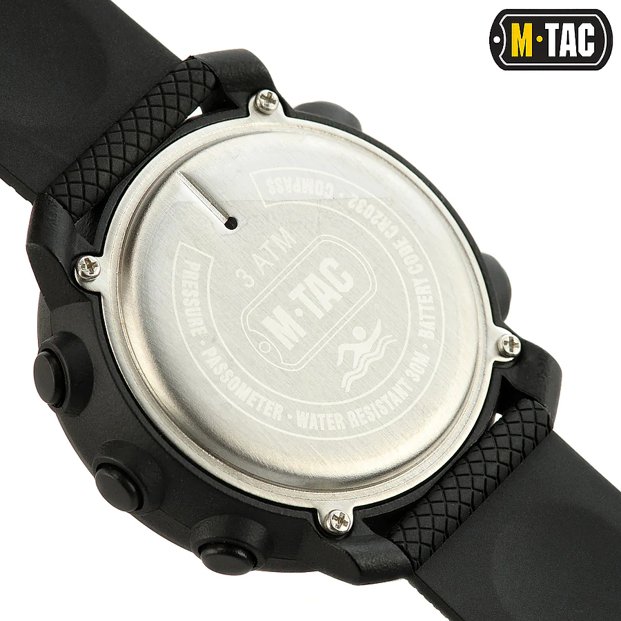 Тактические часы мультифункциональные M-Tac. Черный
