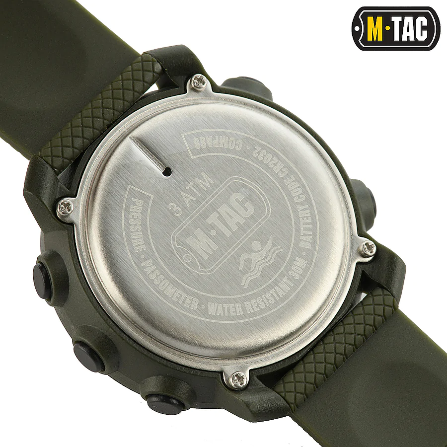 Тактические часы мультифункциональные M-Tac. Олива