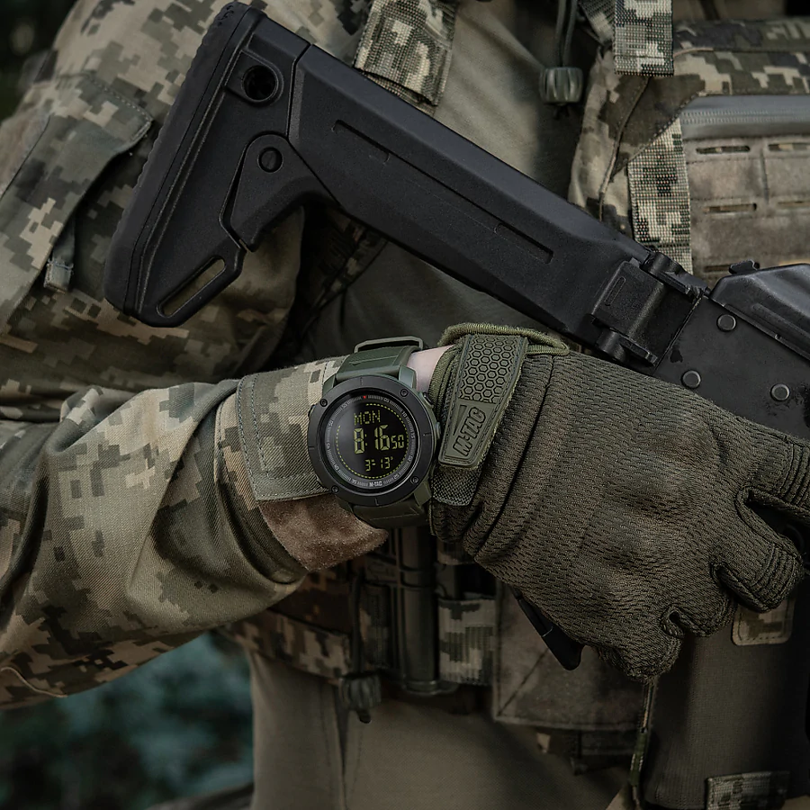 Тактичний годинник з компасом 2095 Army M-Tac. Олива