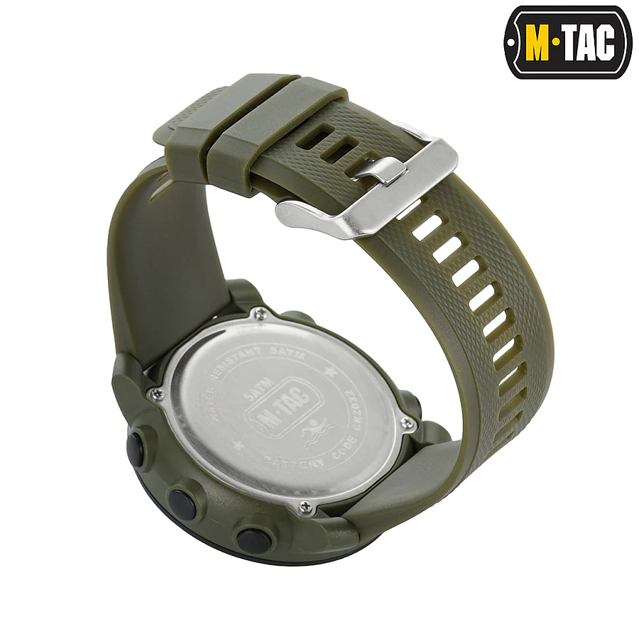 Тактичний годинник з компасом 2095 Army M-Tac. Олива
