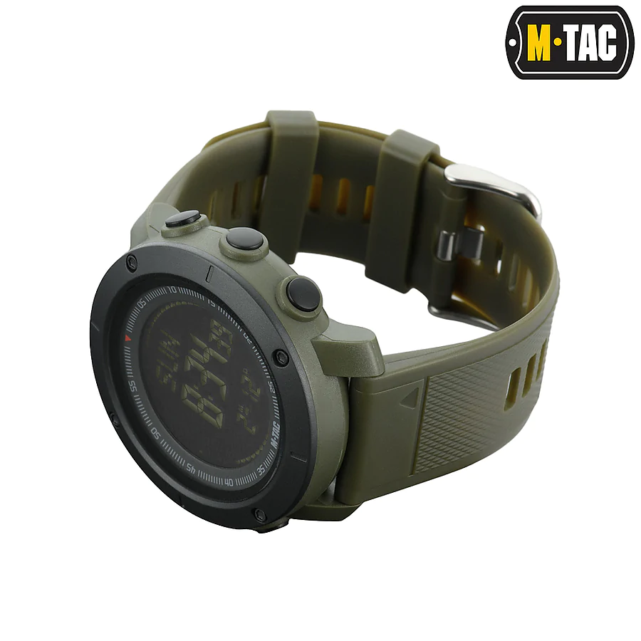 Тактичний годинник з компасом 2095 Army M-Tac. Олива