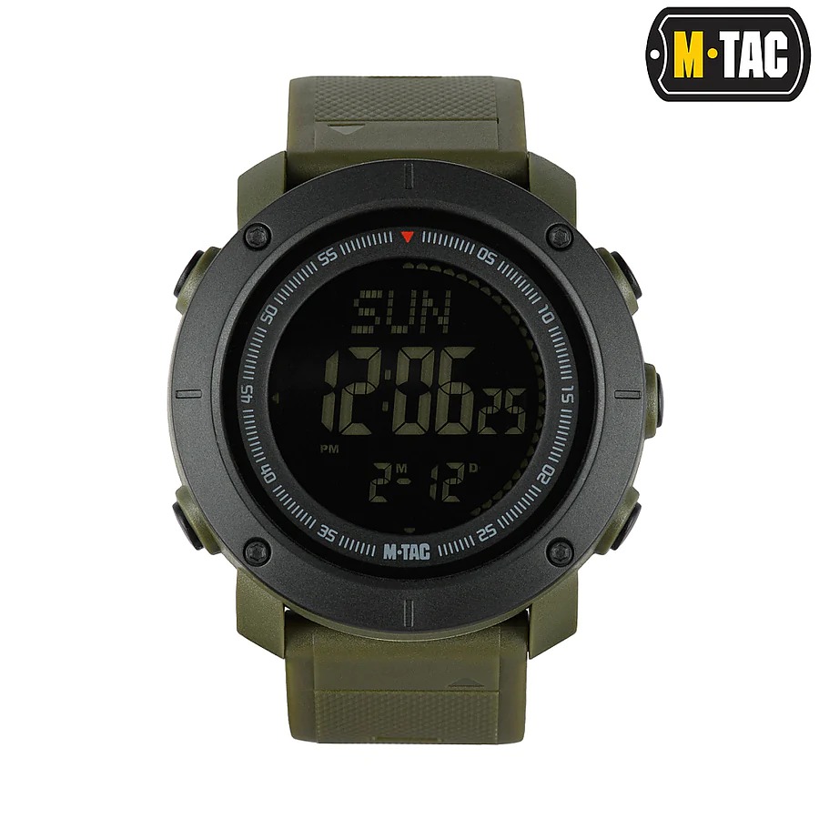 Тактичний годинник з компасом 2095 Army M-Tac. Олива