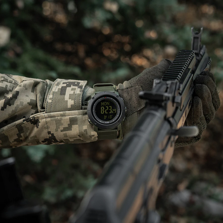 Тактичний годинник з компасом 2095 Army M-Tac. Олива