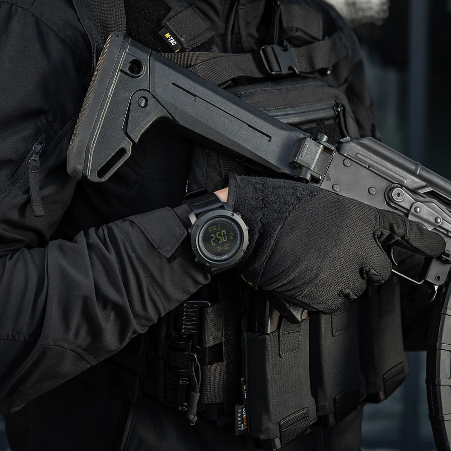 Тактические часы c компасом 2095 Army M-Tac. Черный