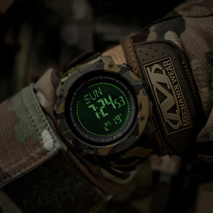 Тактичний годинник з компасом 2095 Army M-Tac. Мультикам