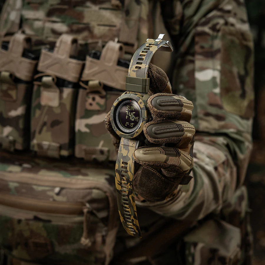 Тактичний годинник з компасом 2095 Army M-Tac. Мультикам