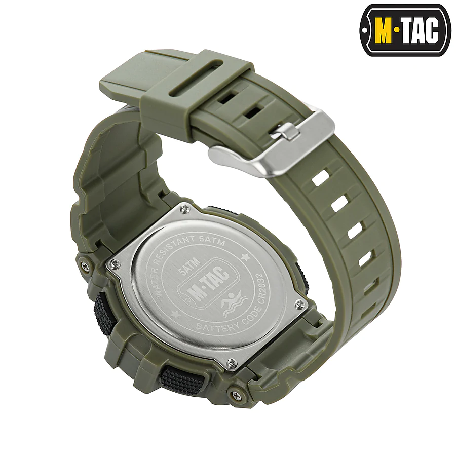Тактичний годинник з компасом 2233 Army M-Tac. Олива