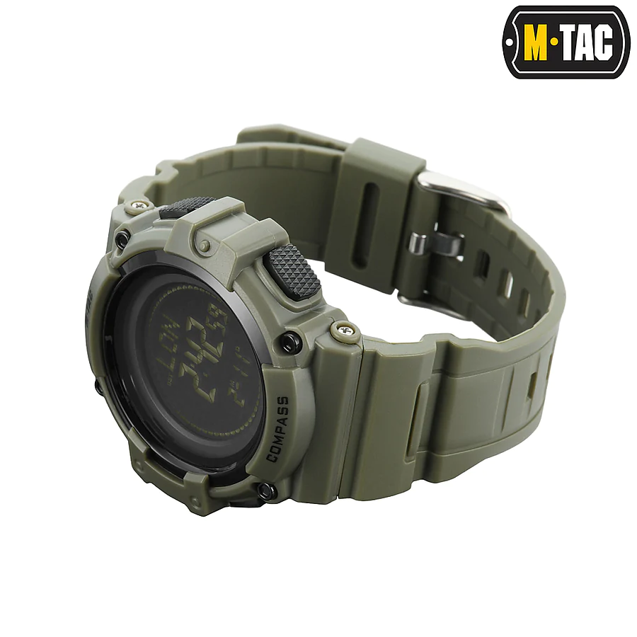 Тактичний годинник з компасом 2233 Army M-Tac. Олива