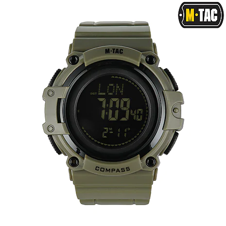 Тактичний годинник з компасом 2233 Army M-Tac. Олива