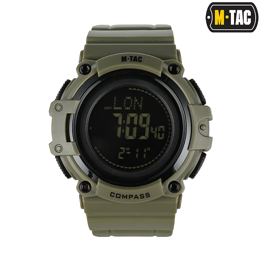 Тактичний годинник з компасом 2233 Army M-Tac. Олива