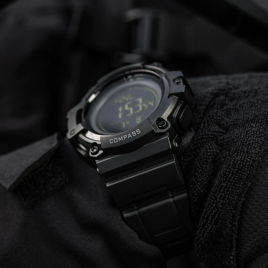 Тактические часы c компасом 2233 Army M-Tac. Чорний