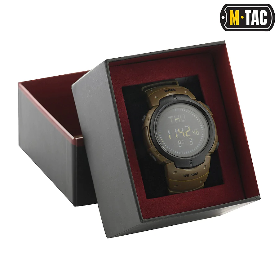 Тактичний годинник з компасом M-Tac. Койот