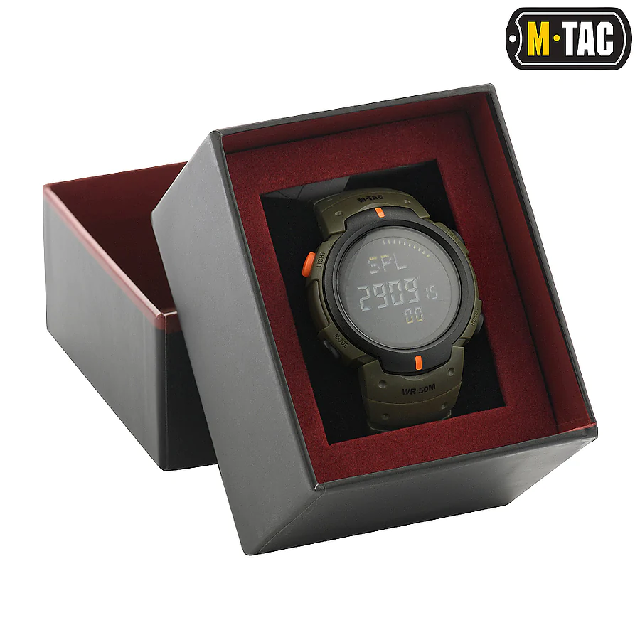 Тактические часы c компасом M-Tac. Олива
