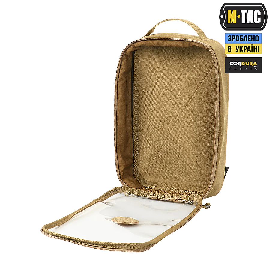 Органайзер утилітарний прозорий Elite Large Gen.II M-Tac. Койот