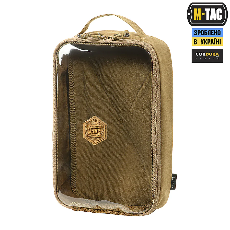 Органайзер утилітарний прозорий Elite Large Gen.II M-Tac. Койот
