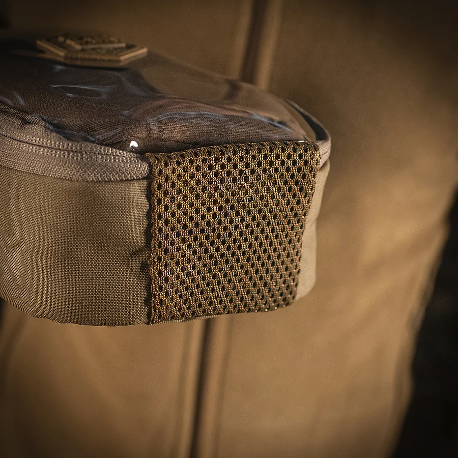 Органайзер утилітарний прозорий Elite Small (22х14 см) M-Tac. Койот