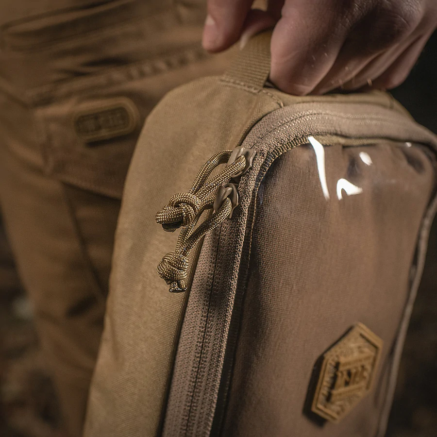 Органайзер утилітарний прозорий Elite Small (22х14 см) M-Tac. Койот