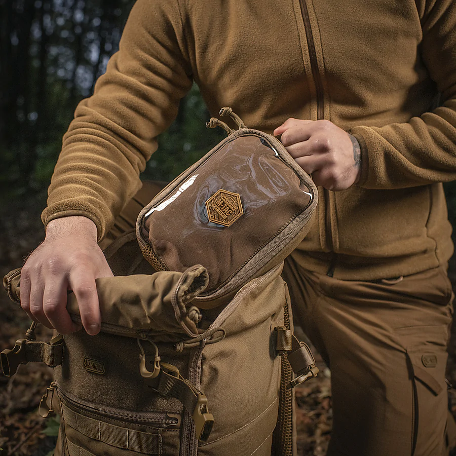 Органайзер утилітарний прозорий Elite Small (22х14 см) M-Tac. Койот