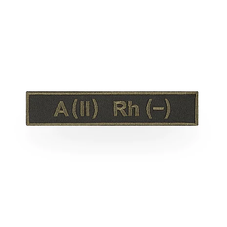 Шеврон Specprom Группа крови А(2) Rh (-) олива