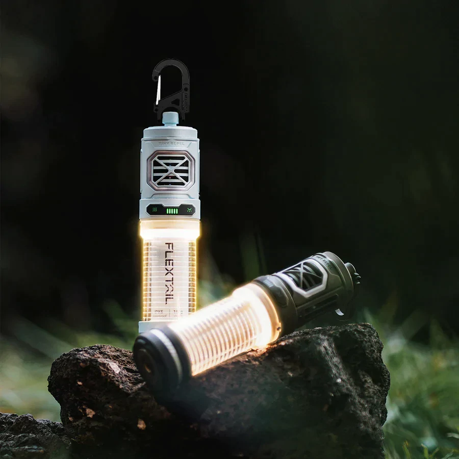 Портативный фумигатор-фонарь кемпинговый Flextail Tiny Repel S. Зелёный